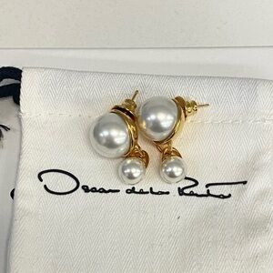 Oscar de la Renta Pear Drop Earrings